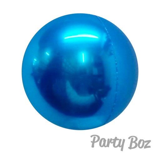 3D 圓形鋁膜氣球 (藍色)
